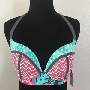 NEW Shade & Shore Swimsuit Halter Bikini Top